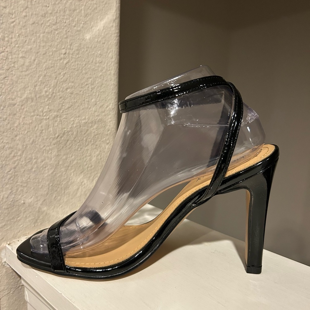 Lisa Vicky - Grace Black Ankle Strap Stiletto Sandal Women Size 8M - Picture 3 of 10